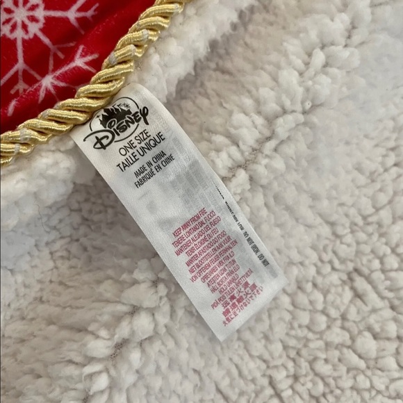 Disney Mickey and Minnie Snowflake Christmas Sherpa Throw Blanket 60x50 - Picture 4 of 7